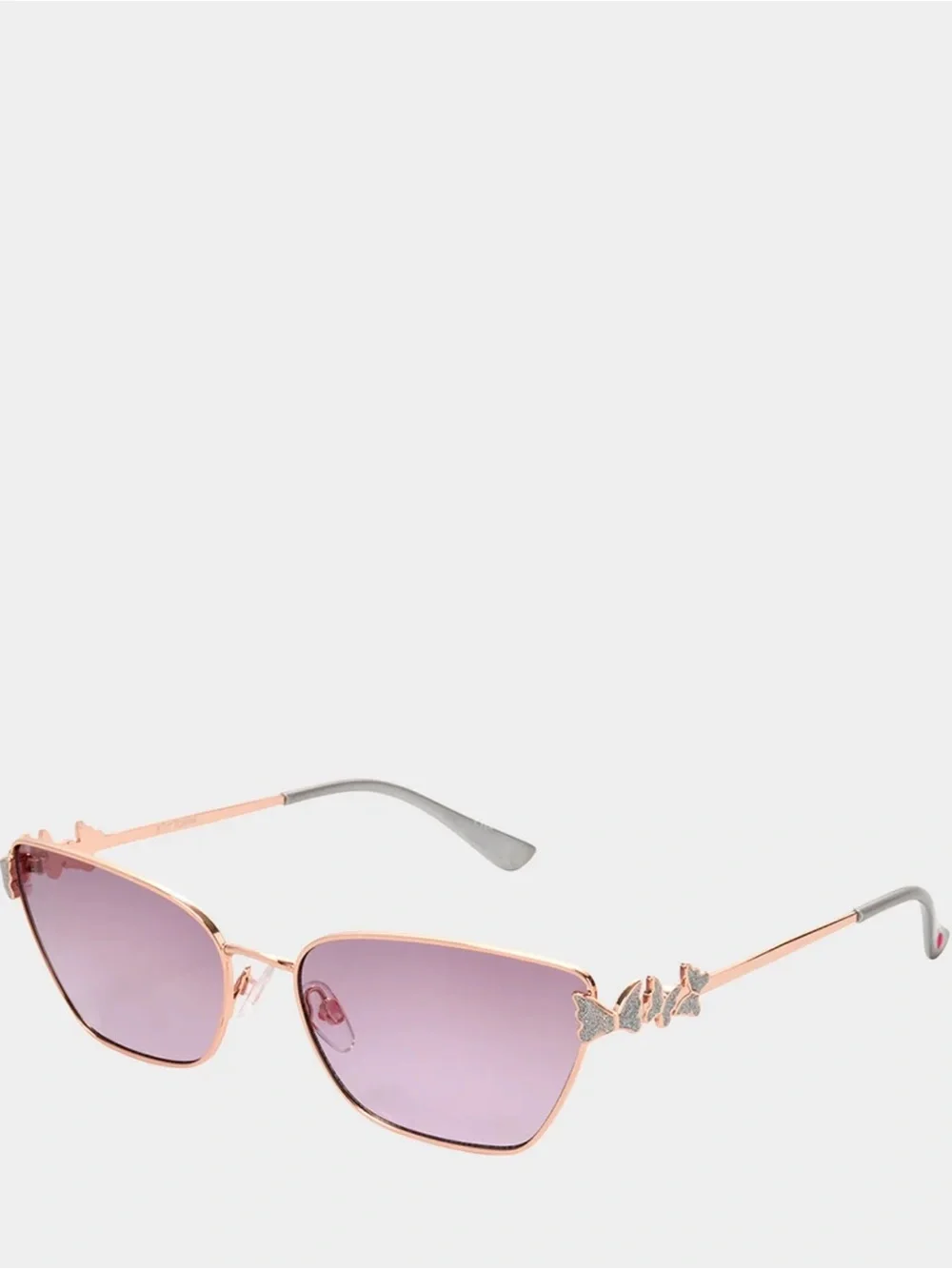 Betsey Johnson Blush Boss Butterfly Cat Eye Sunglasses New
